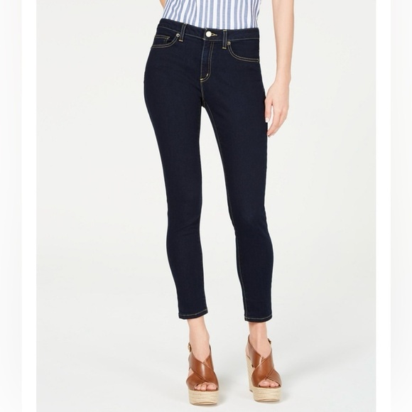 MICHAEL Michael Kors Denim - MICHAEL Michael Kors Blue Ankle Cropped Jeans